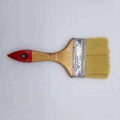 Wooden Handle White Bristle Paint Brush/wholesale artist paint brush